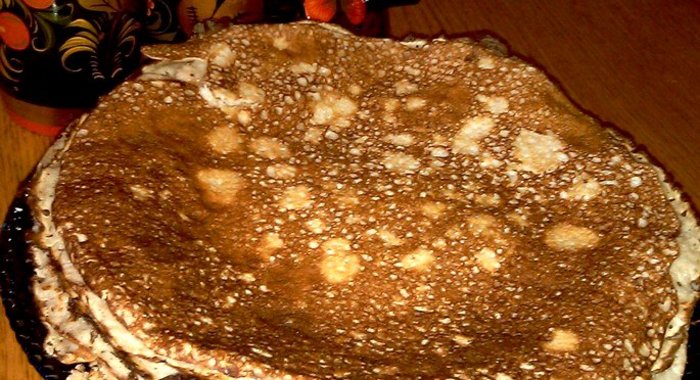 Блины с гречкой