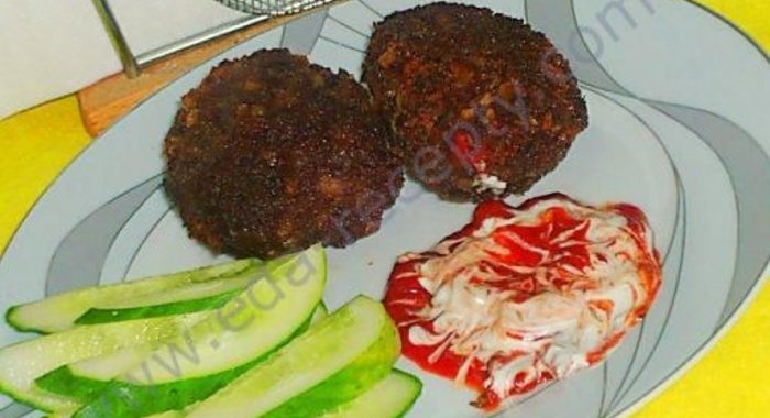 Котлеты в панировочных сухарях