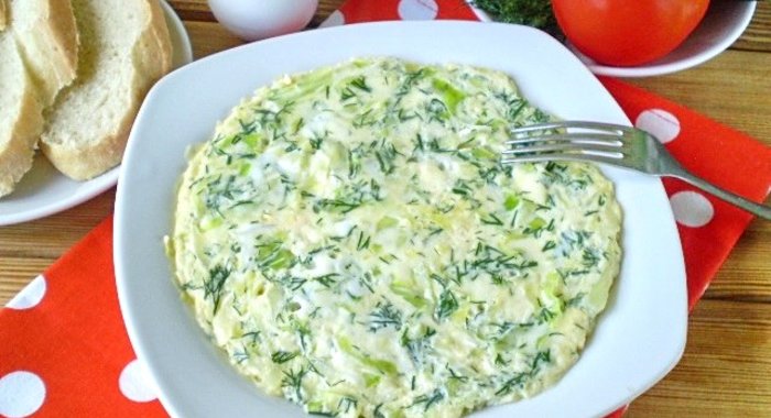 Капустный омлет