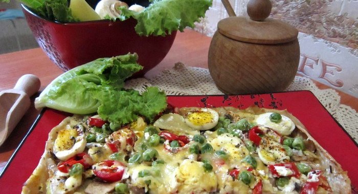 Пицца без томатов Пикантная