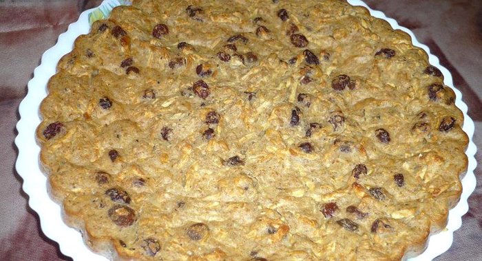 Овсяный пирог без муки и сахара