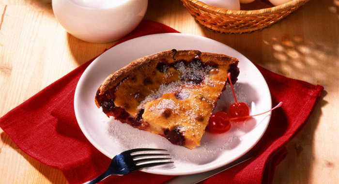 Омлет с вишней