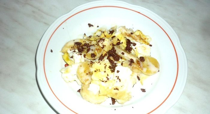 Омлет с бананом