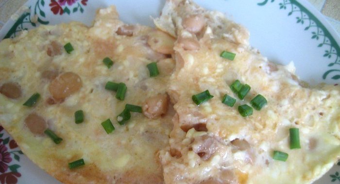 Омлет с фасолью