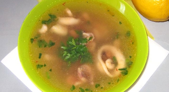Суп из морского коктейля