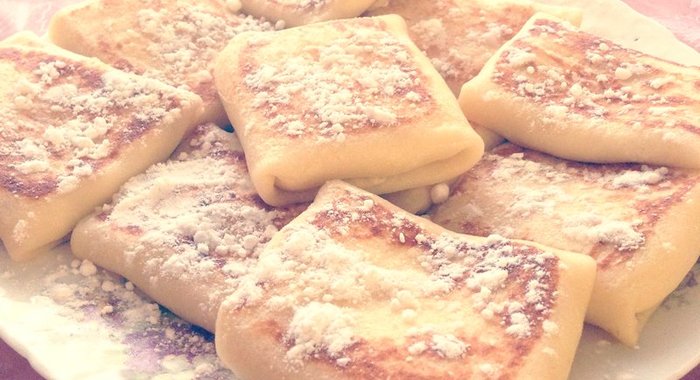 Блины с творогом