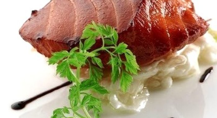 Филе трески в особом маринаде от шефа со звёздами Мишлена Shangri-La Hongkong, в Гонконге