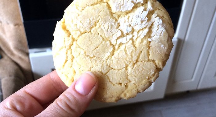 Лимонное печенье с трещинками