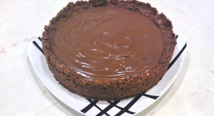 Шоколадный пай с шоколадным кремом