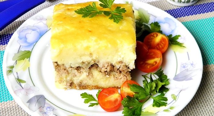 Картофельная запеканка с фаршем