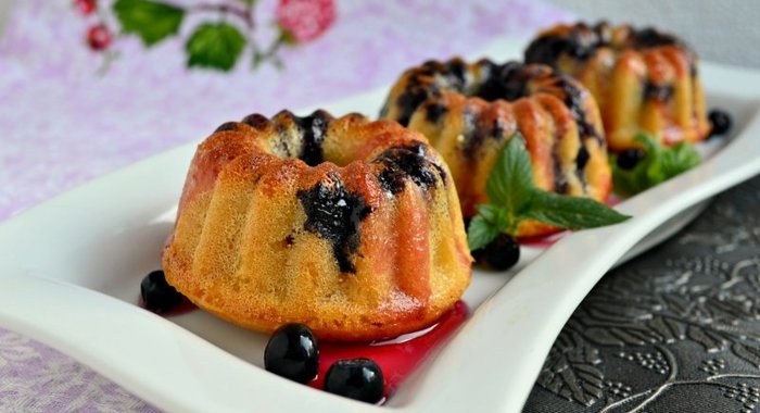 Черничные маффины