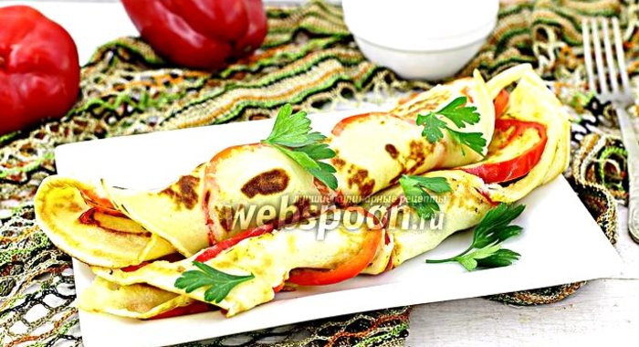 Блины с болгарским перцем