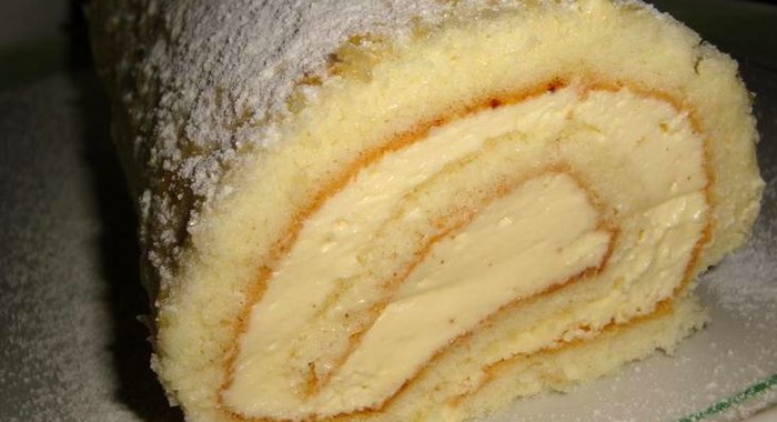 Творожный рулет