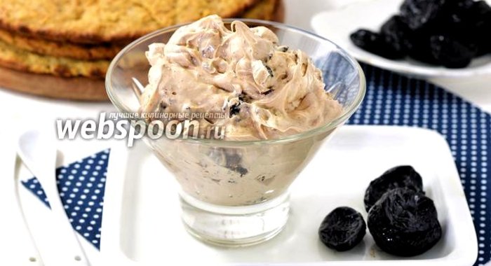 Шоколадный крем с черносливом