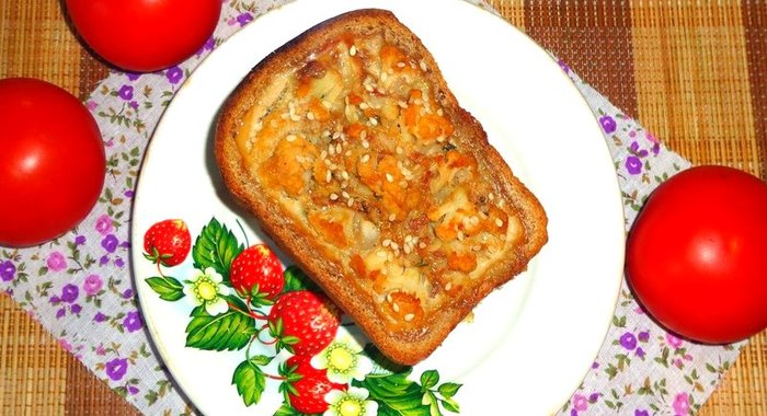 Хлеб фаршированный рисом и фаршем