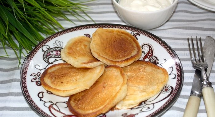 Вкусные оладьи на кефире