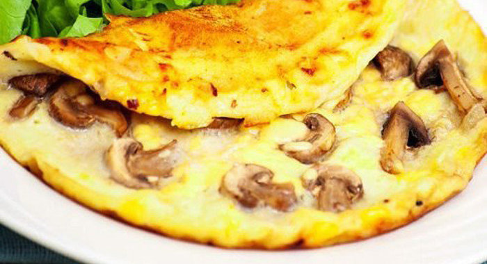 Грибной омлет