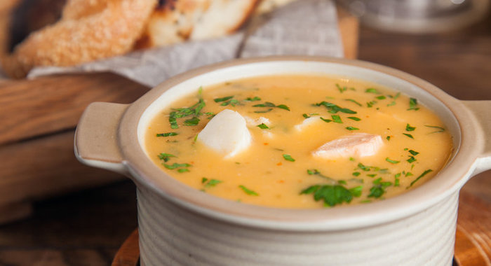 Рыбный суп с булгуром