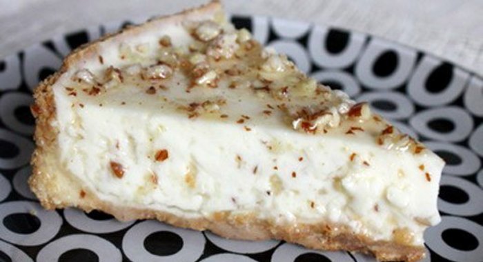 Чизкейк с пралине из грецких орехов