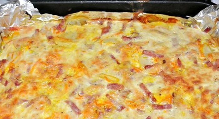 Запеканка с ветчиной