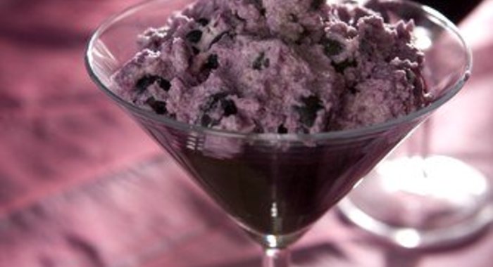 Чернично-лимонный шербет