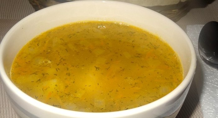 Гороховый суп с куриным филе