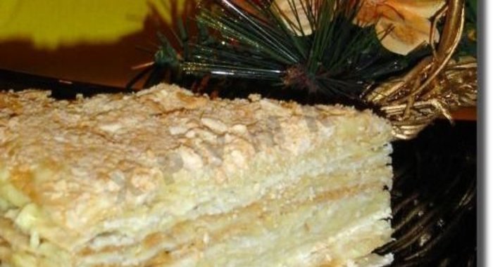 торт наполеон с заварным кремом классический