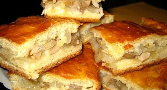 Пирог с груздями