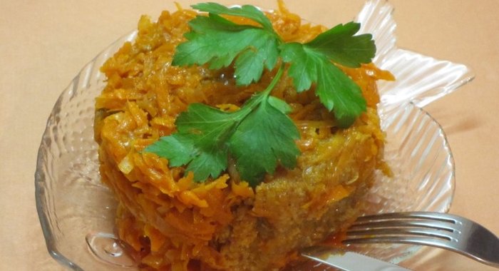 Рыба жареная под маринадом