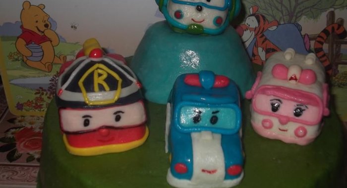 Торт Робокар Поли и его друзья