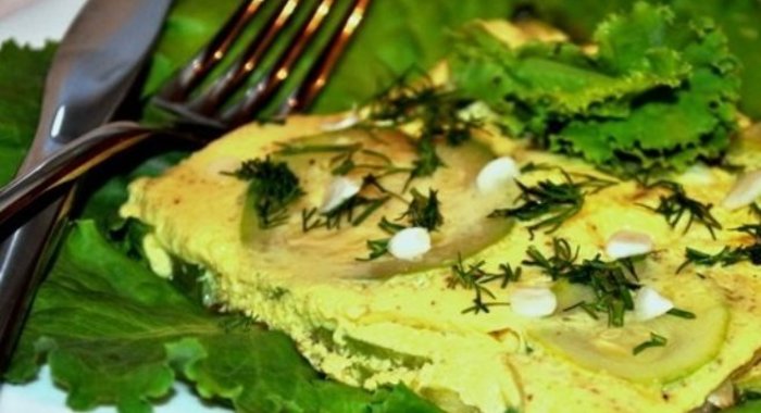 Омлет из кабачков на сковороде