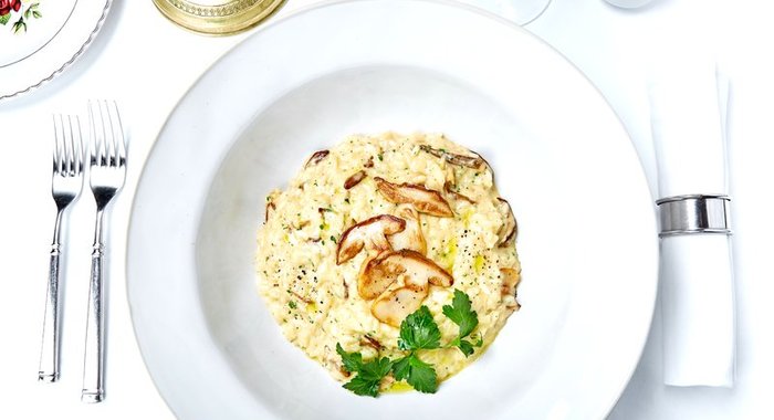 Ризотто с белыми грибами из ресторана BUONO