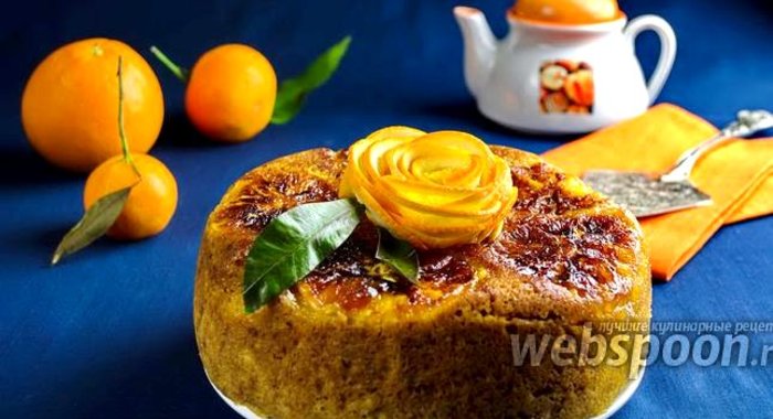 Кекс с карамельными апельсинами в мультиварке