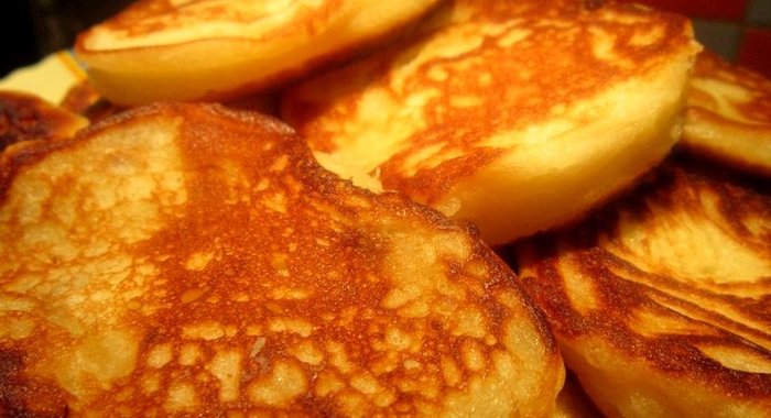 Оладьи из творога и кефира