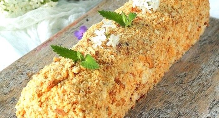 Cлоеный торт Полено