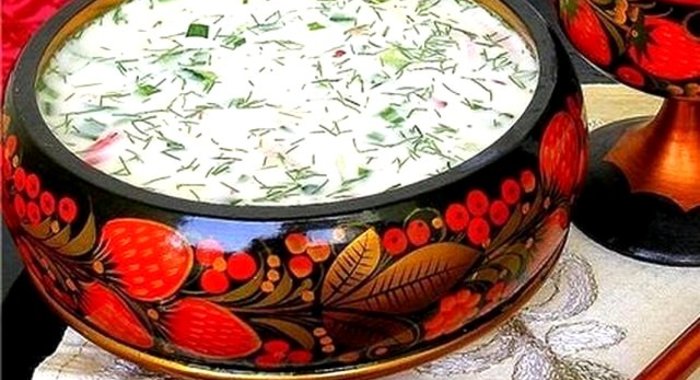 Окрошка на минералке