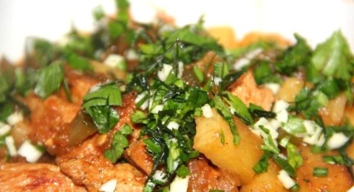 Азу по-татарски со свининой