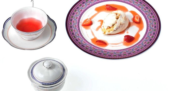 Чизкейк с клубникой