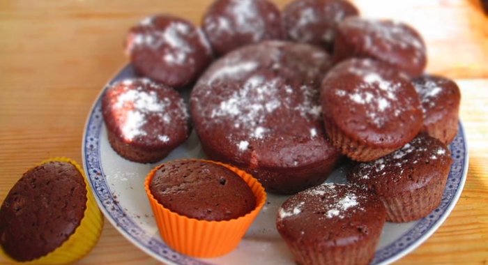 Шоколадные кексики