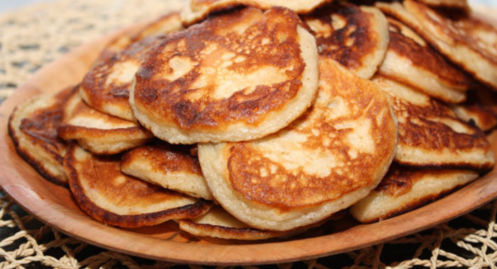 Оладьи с яблоками