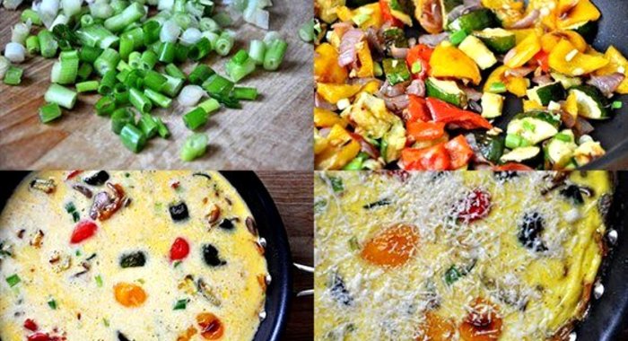 Запеченный овощной омлет