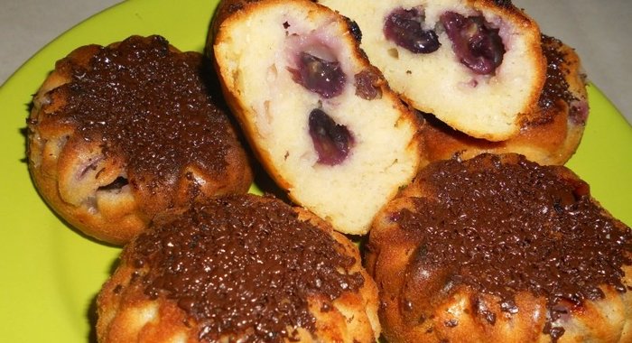 Кексы с виноградом