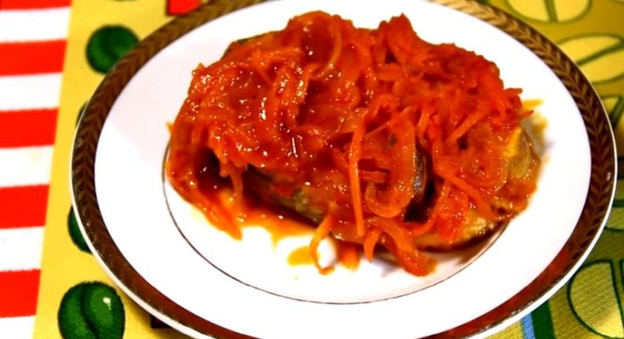 Рыба под маринадом в духовке