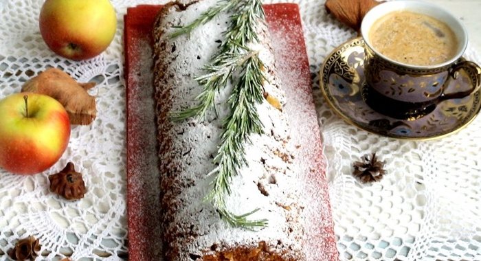 Медовый кекс с яблоком « Запах Рождества»