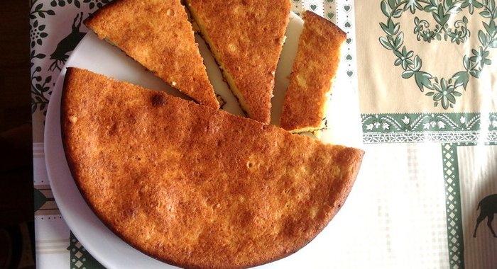 Ванильная творожная запеканка со сметаной