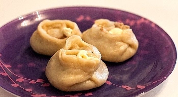 Манты с куриным фаршем