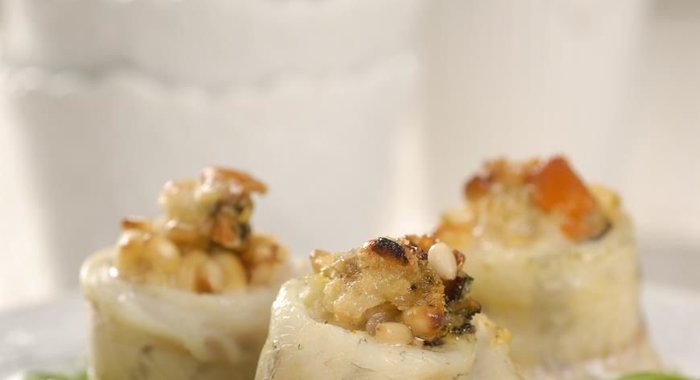 Рыбные рулетики по-средиземноморски