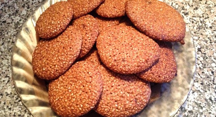 Кунжутное печенье
