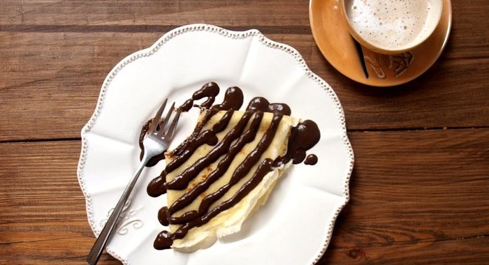 Блины с шоколадом