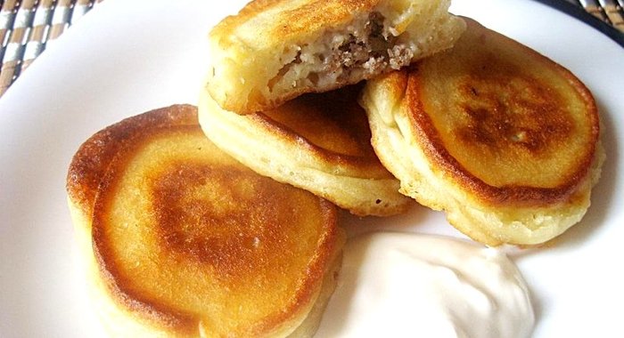 Оладьи с фаршем